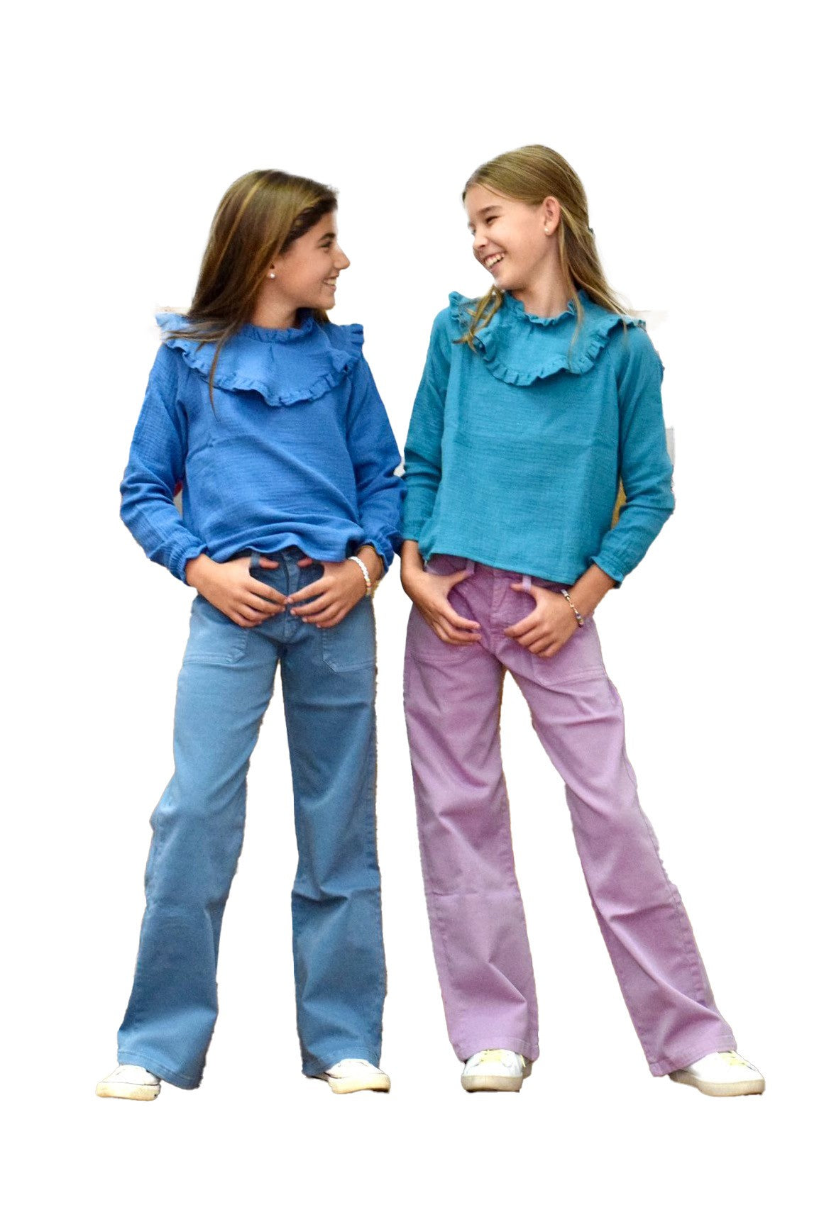 Blusa Nivot Liso azul Niña/Teen