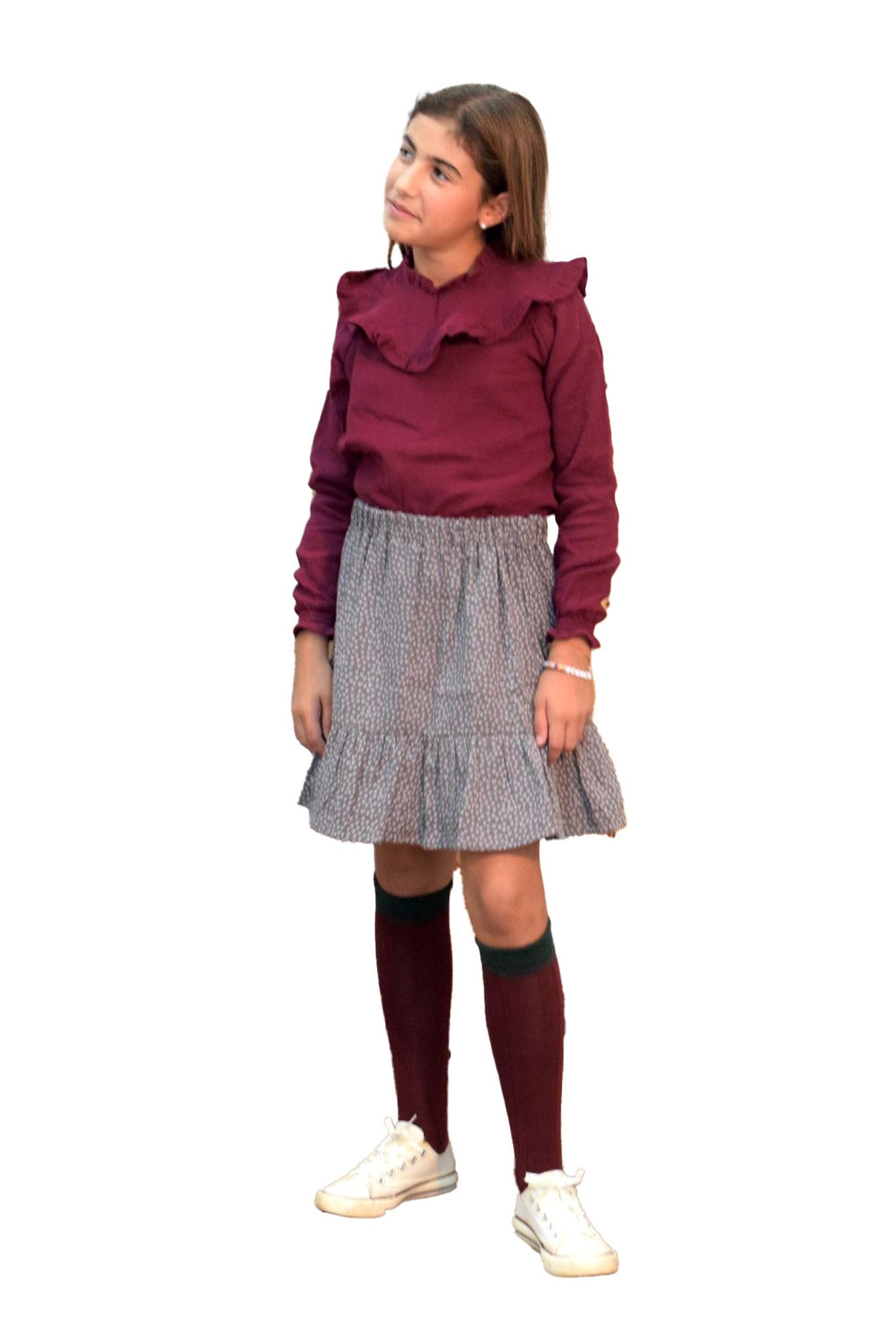 Blusa Nivot Liso grana Niña/Teen