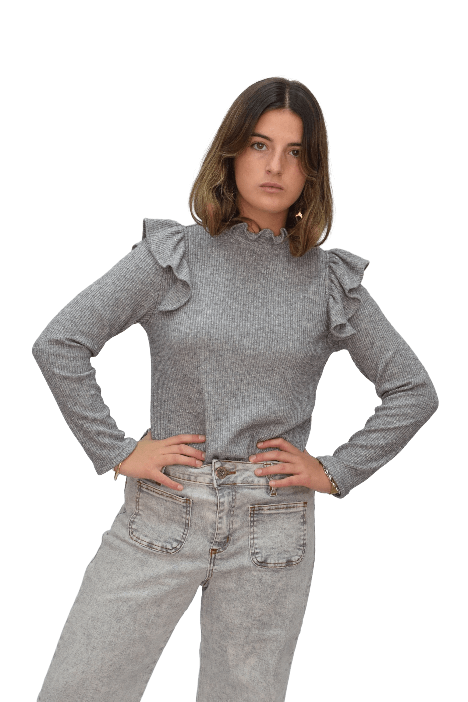 Jersey Brilli plata Chica/Mujer