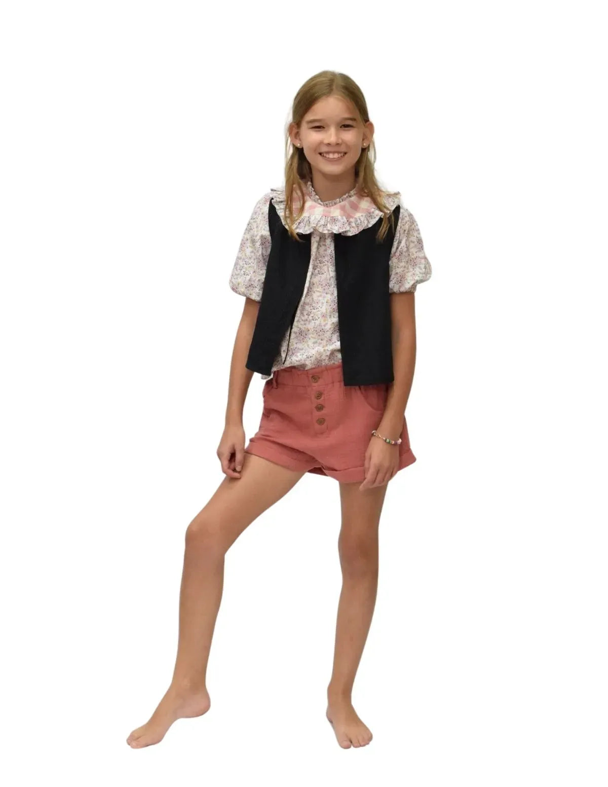 SHORT GASA ROSA