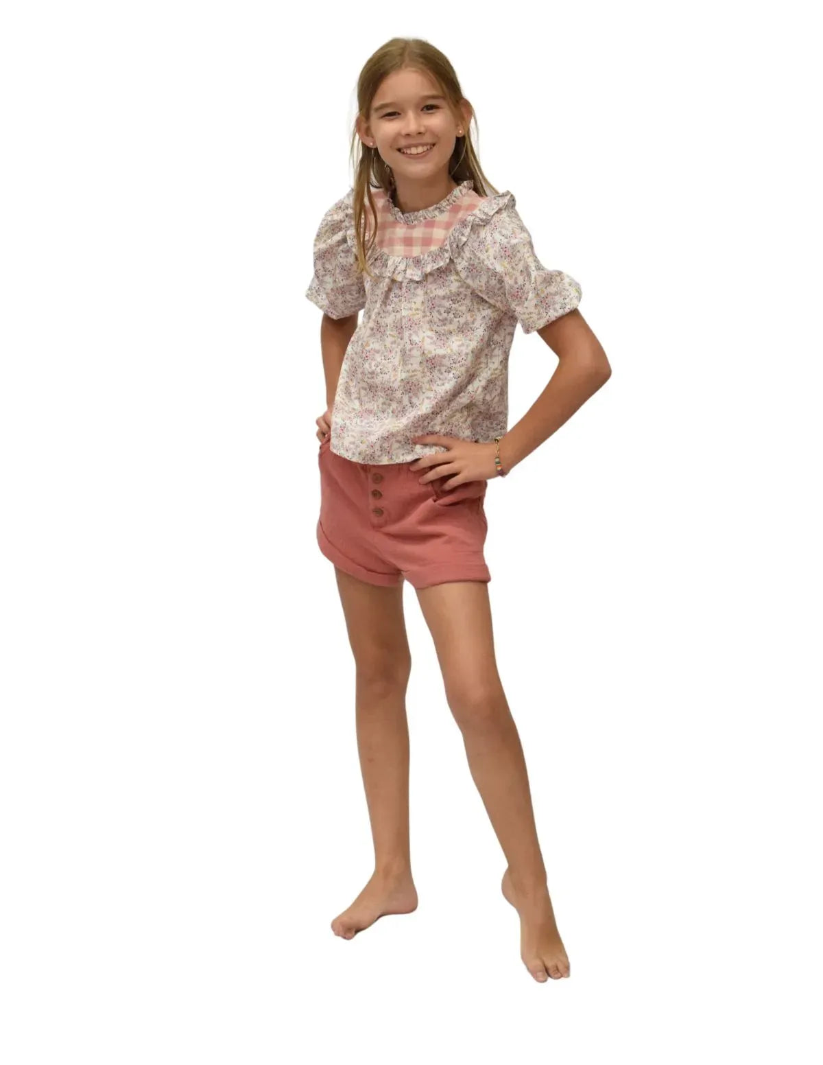 SHORT GASA ROSA