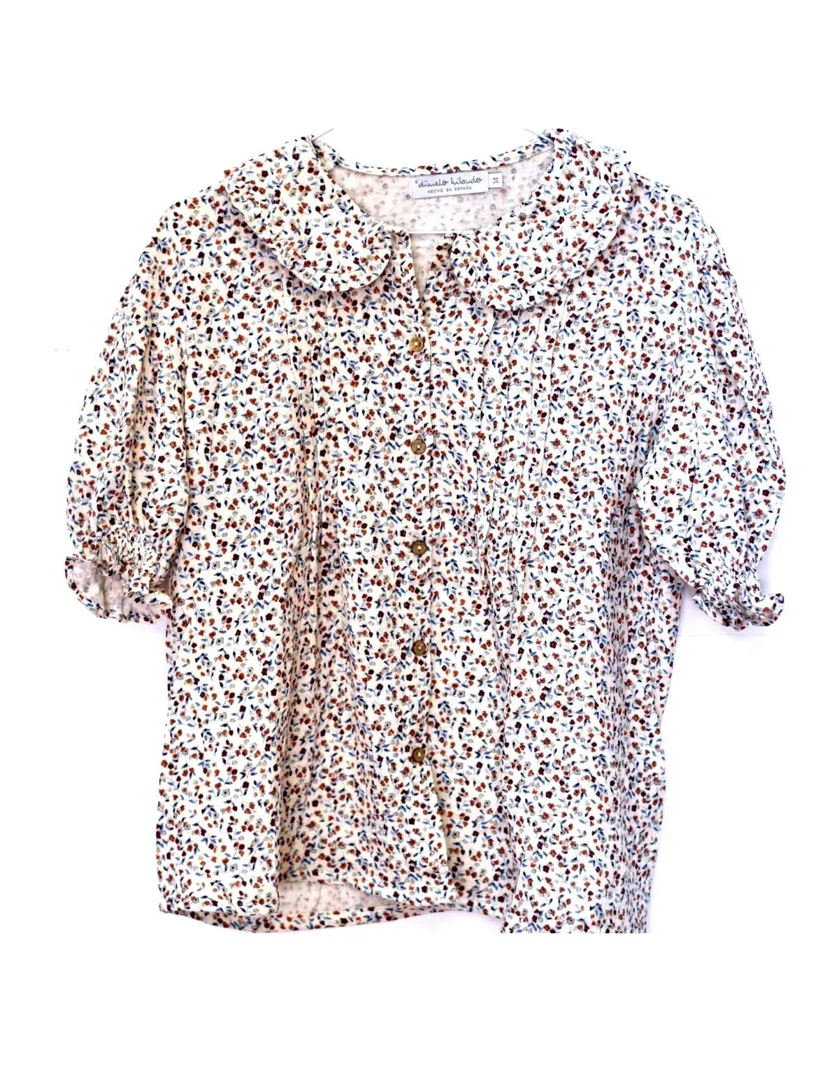 BLUSA GASA FLORES ROSA NIÑA/TEEN