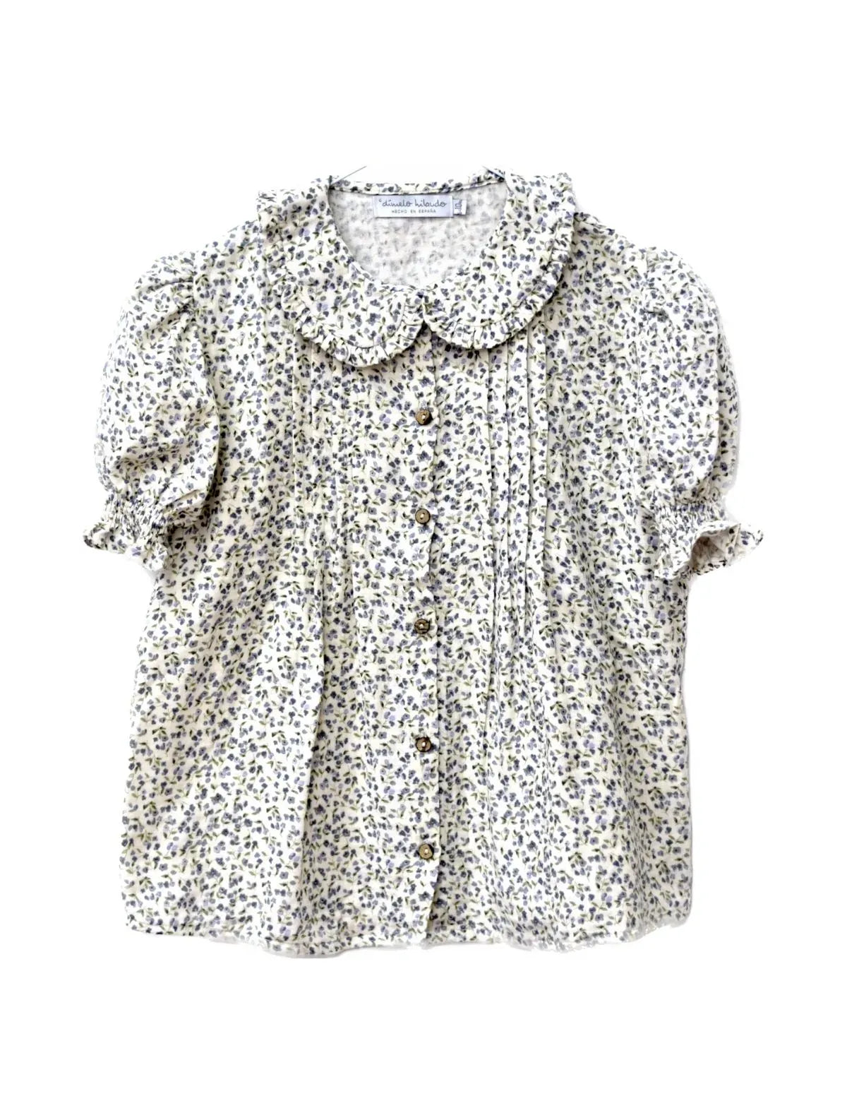 BLUSA GASA FLORES AZUL NIÑA/TEEN