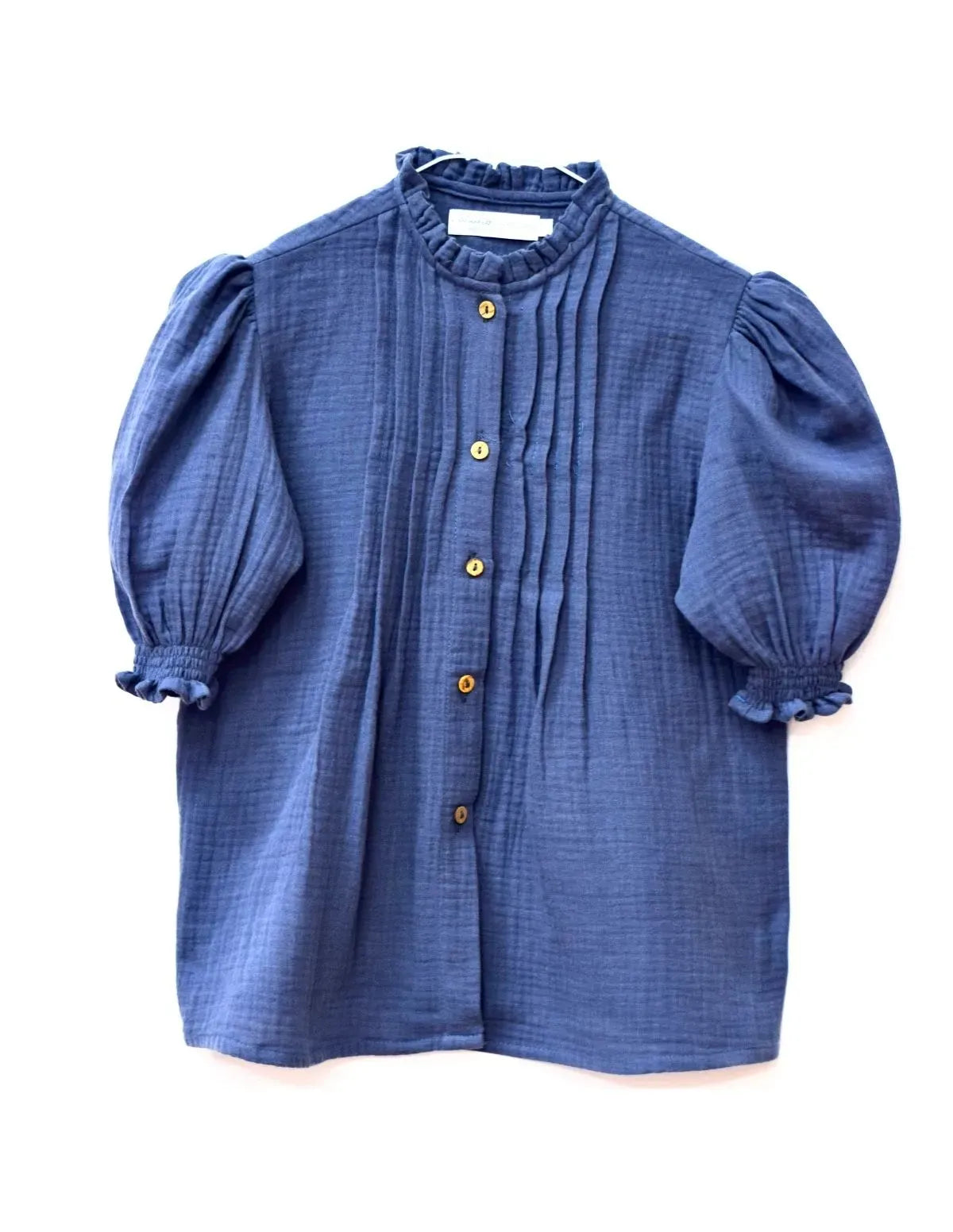 BLUSA GASA MAO AZUL NIÑA/TEEN