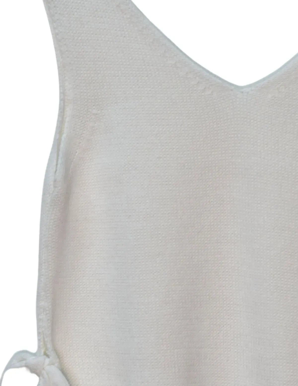 CHALECO PICO LAZOS BLANCO CHICA/WOMAN