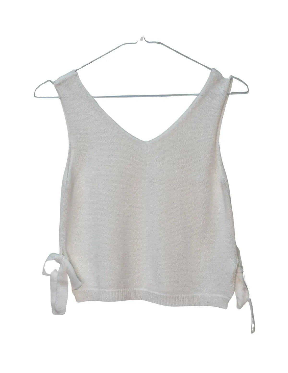 CHALECO PICO LAZOS BLANCO CHICA/WOMAN