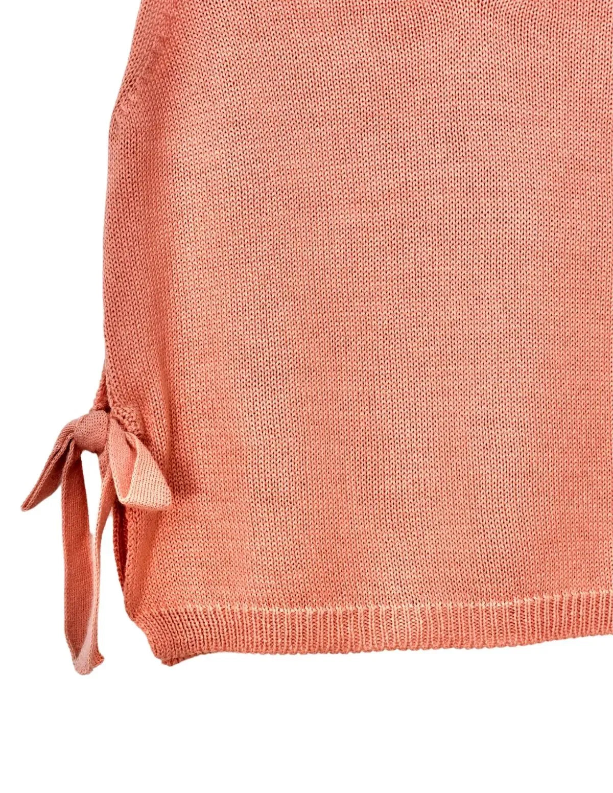 CHALECO PICO LAZOS MELOCOTON CHICA/WOMAN