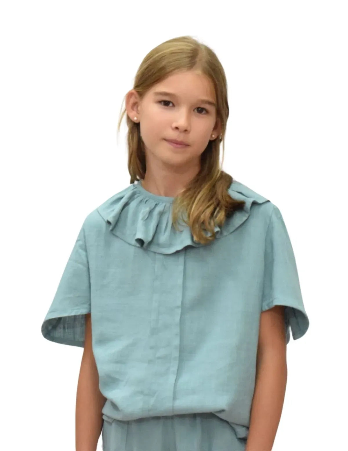 BLUSA LINO FLUIDO AGUA