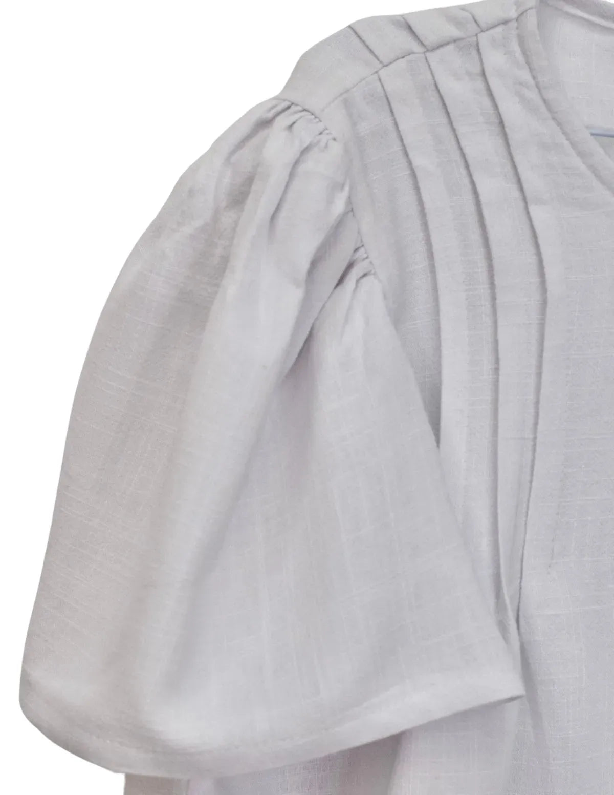 TOP LINO FLUIDO BLANCO