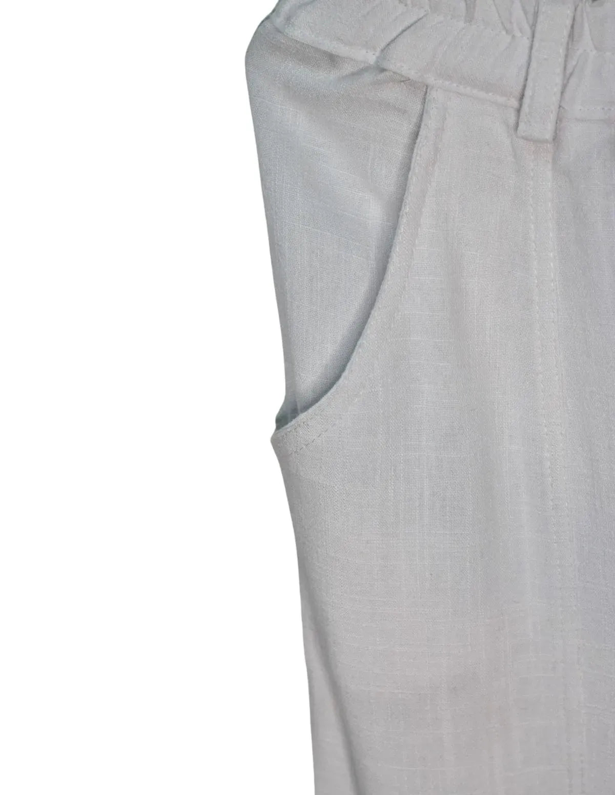 PANTALÓN LINO FLUIDO BLANCO CHICA/WOMAN