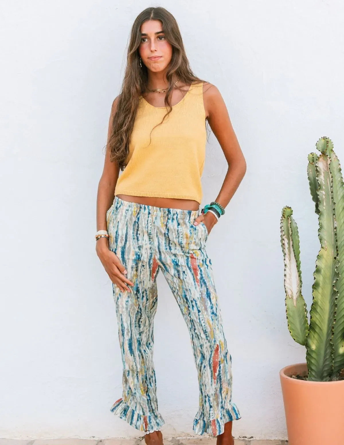 PANTALÓN TYE AZUL/BEIGE