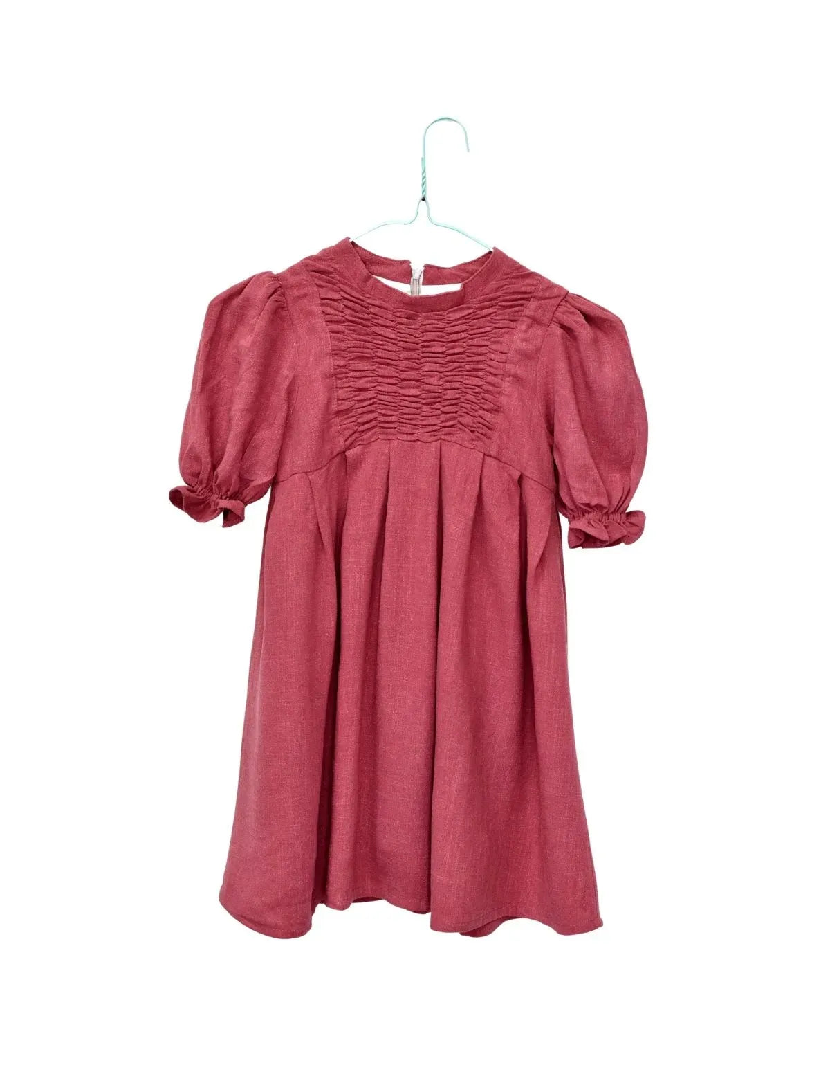 VESTIDO LINO FLUIDO FUCSIA