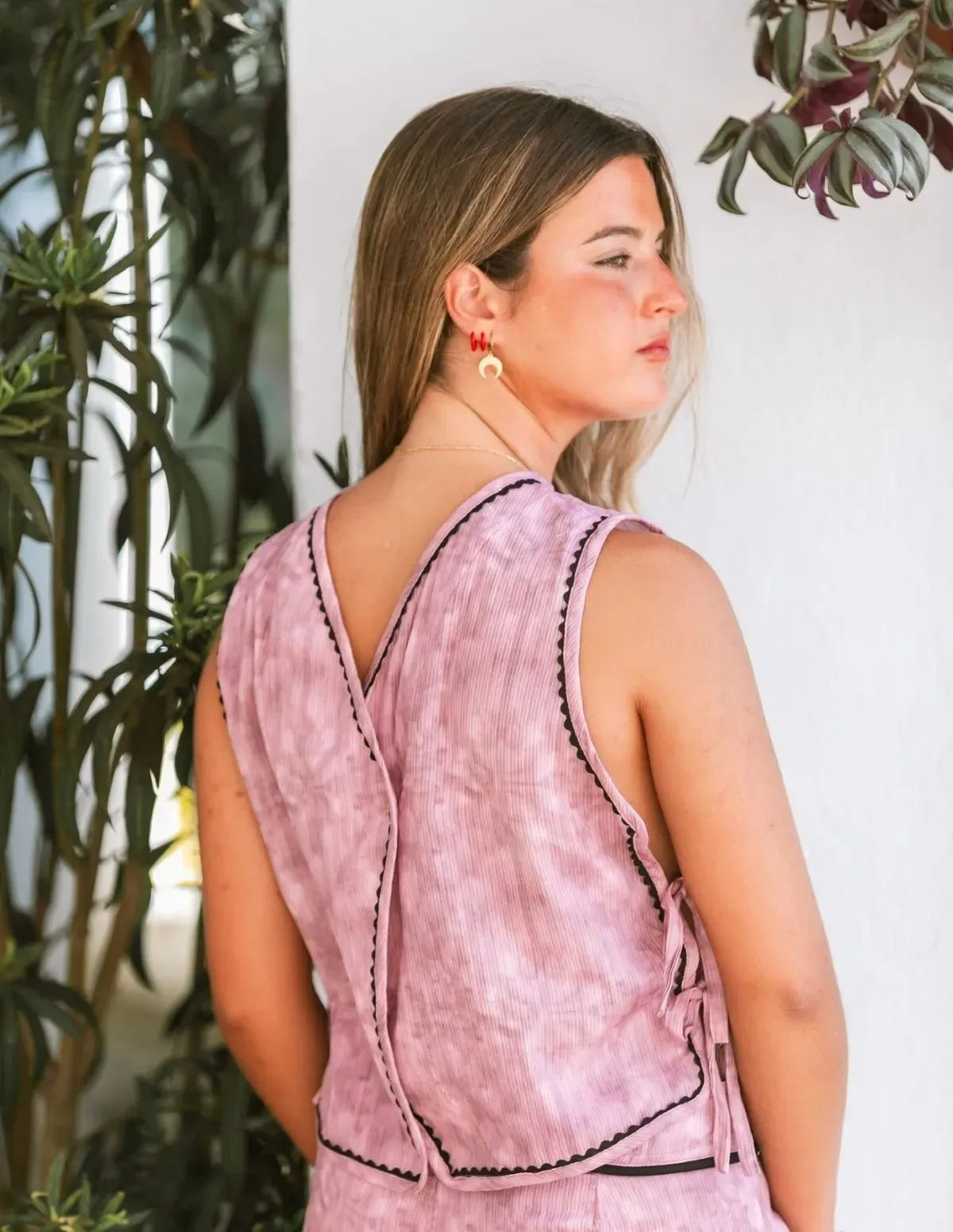 TOP TYE DYE LISO MALVA