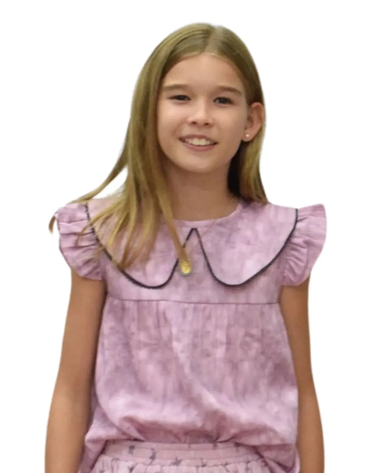 BLUSA TYE DYE LISO MALVA