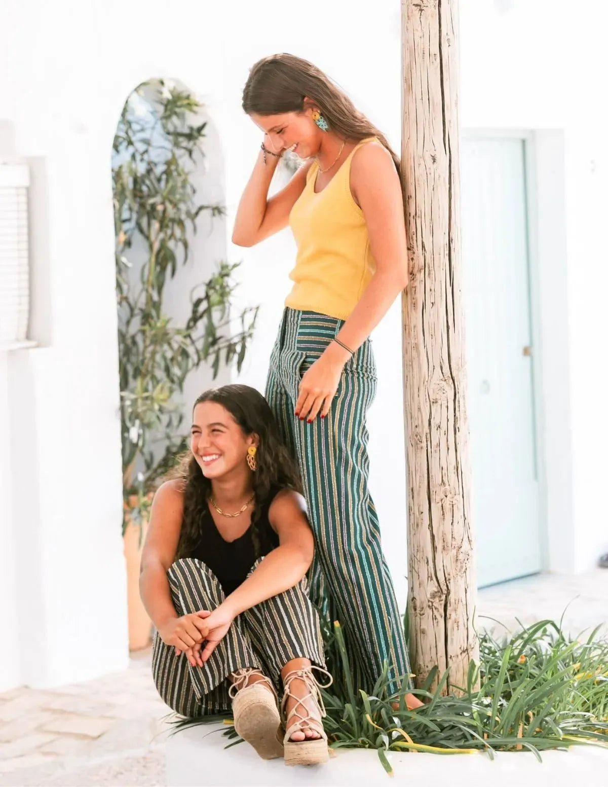 TOP TIRANTES PUNTO MOSTAZA CHICA/WOMAN