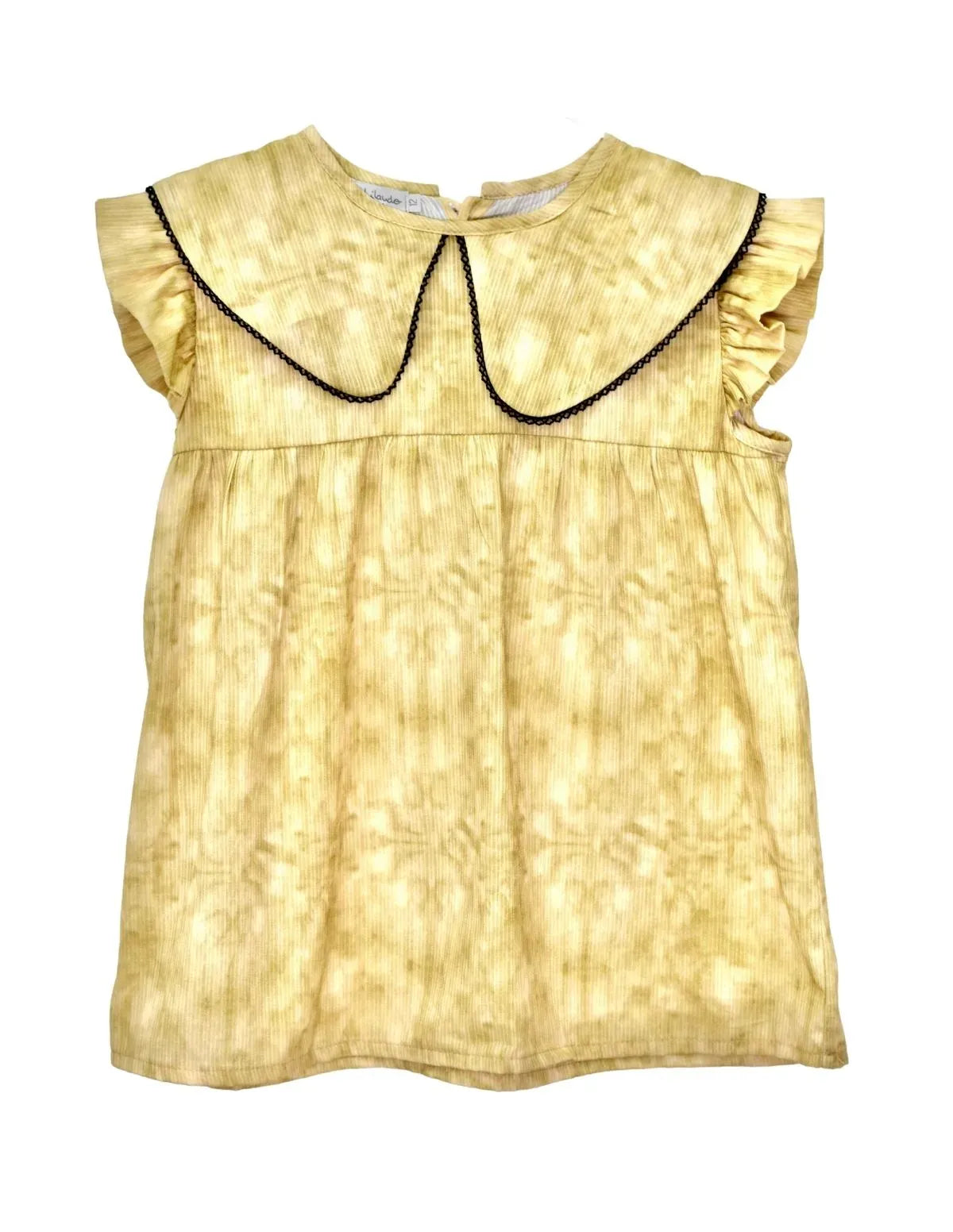 BLUSA TYE DYE LISO MOSTAZA