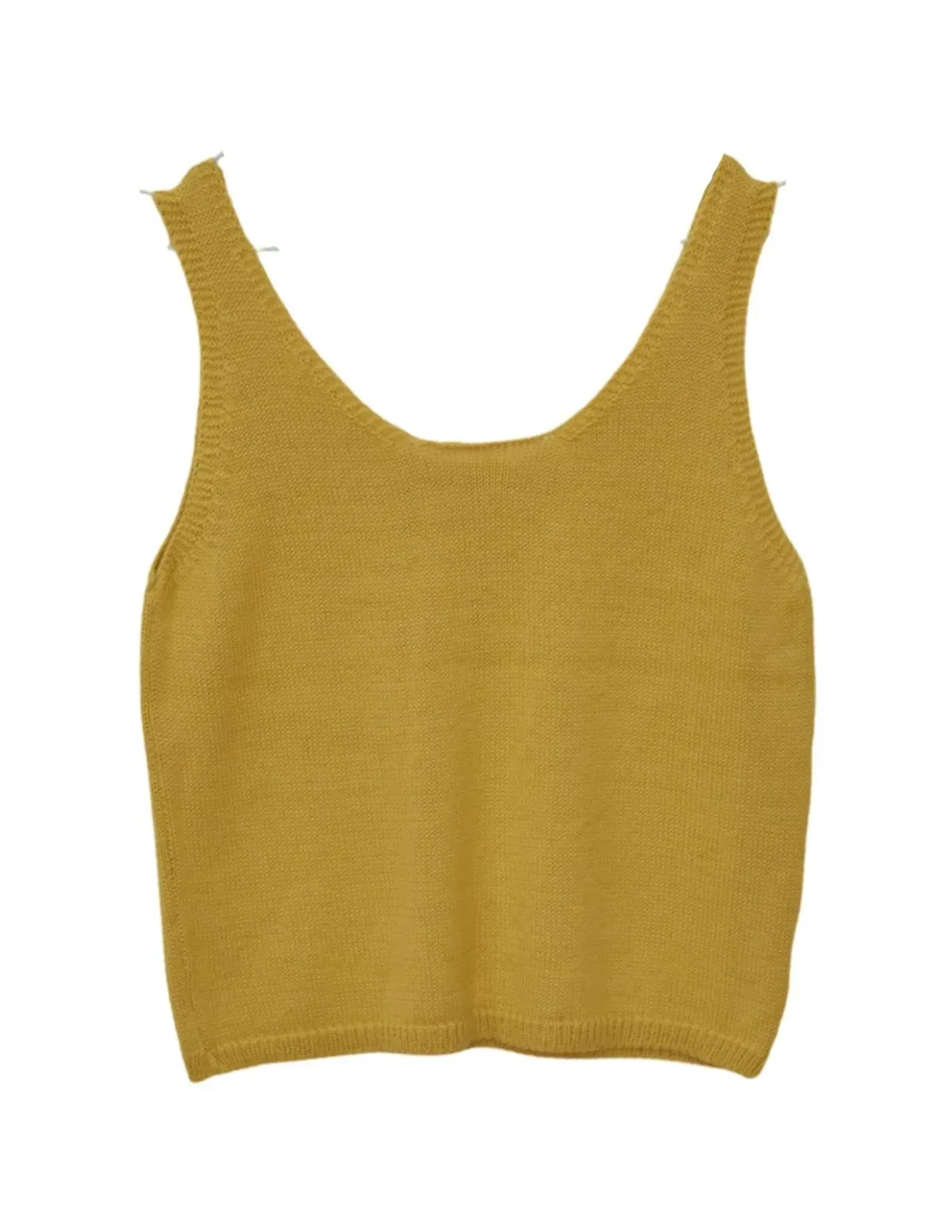 TOP TIRANTES PUNTO MOSTAZA CHICA/WOMAN