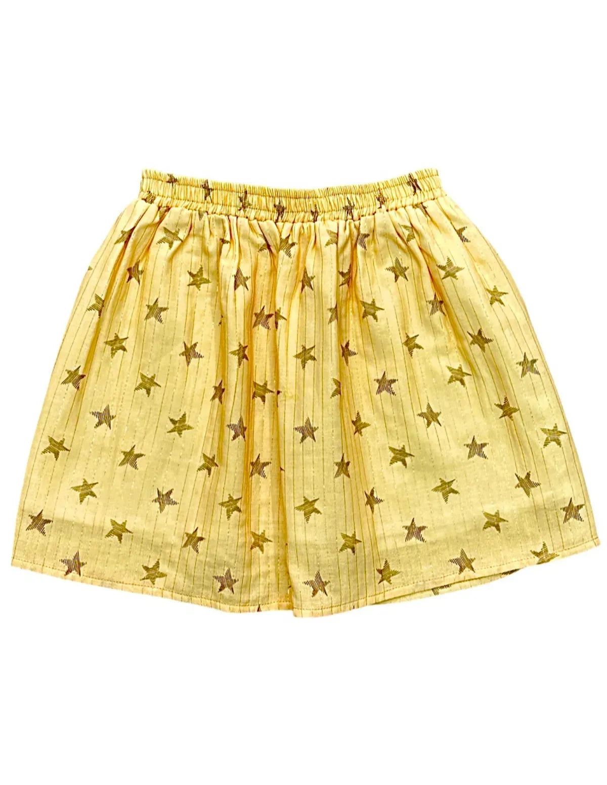FALDA ESTRELLAS MOSTAZA