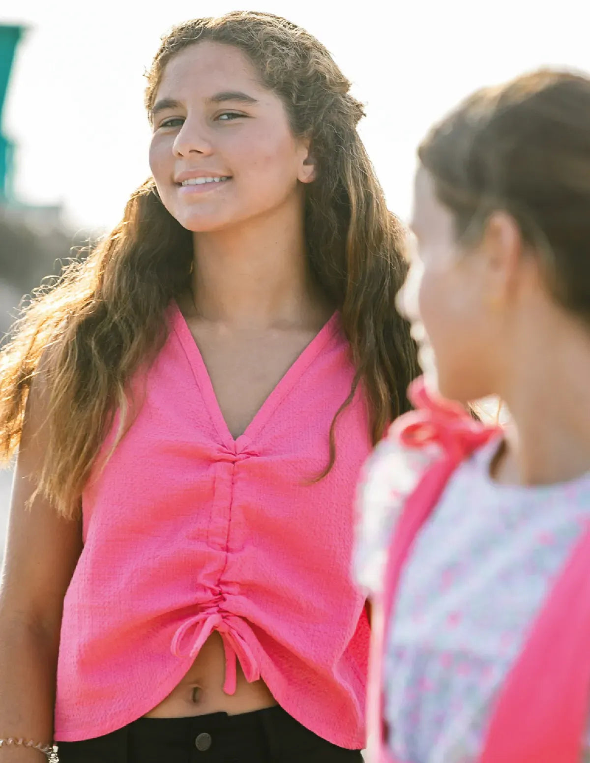 BLUSA CINTAS FRESA