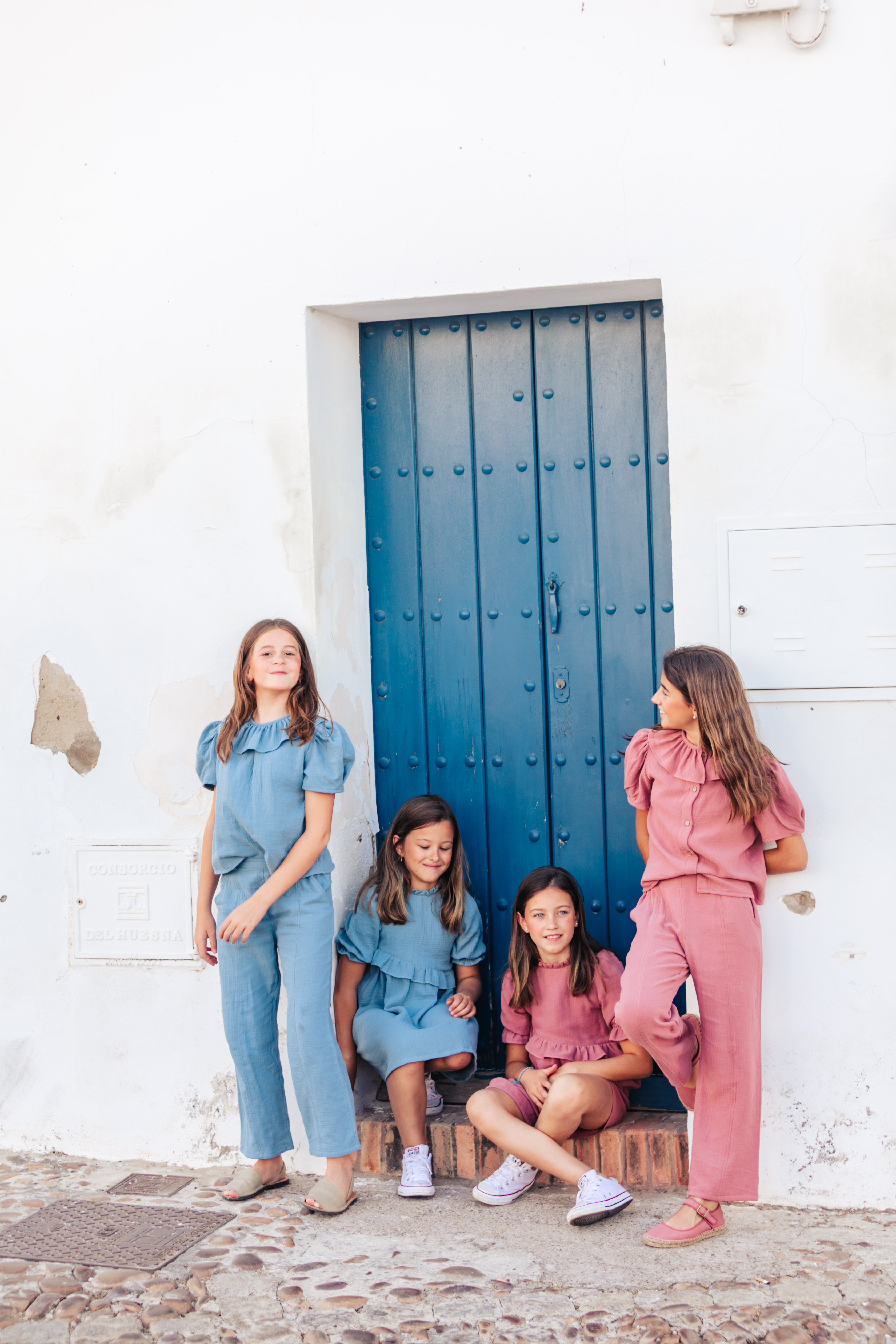BLUSA BAMBULA NIÑA AZUL EMPOLVADO