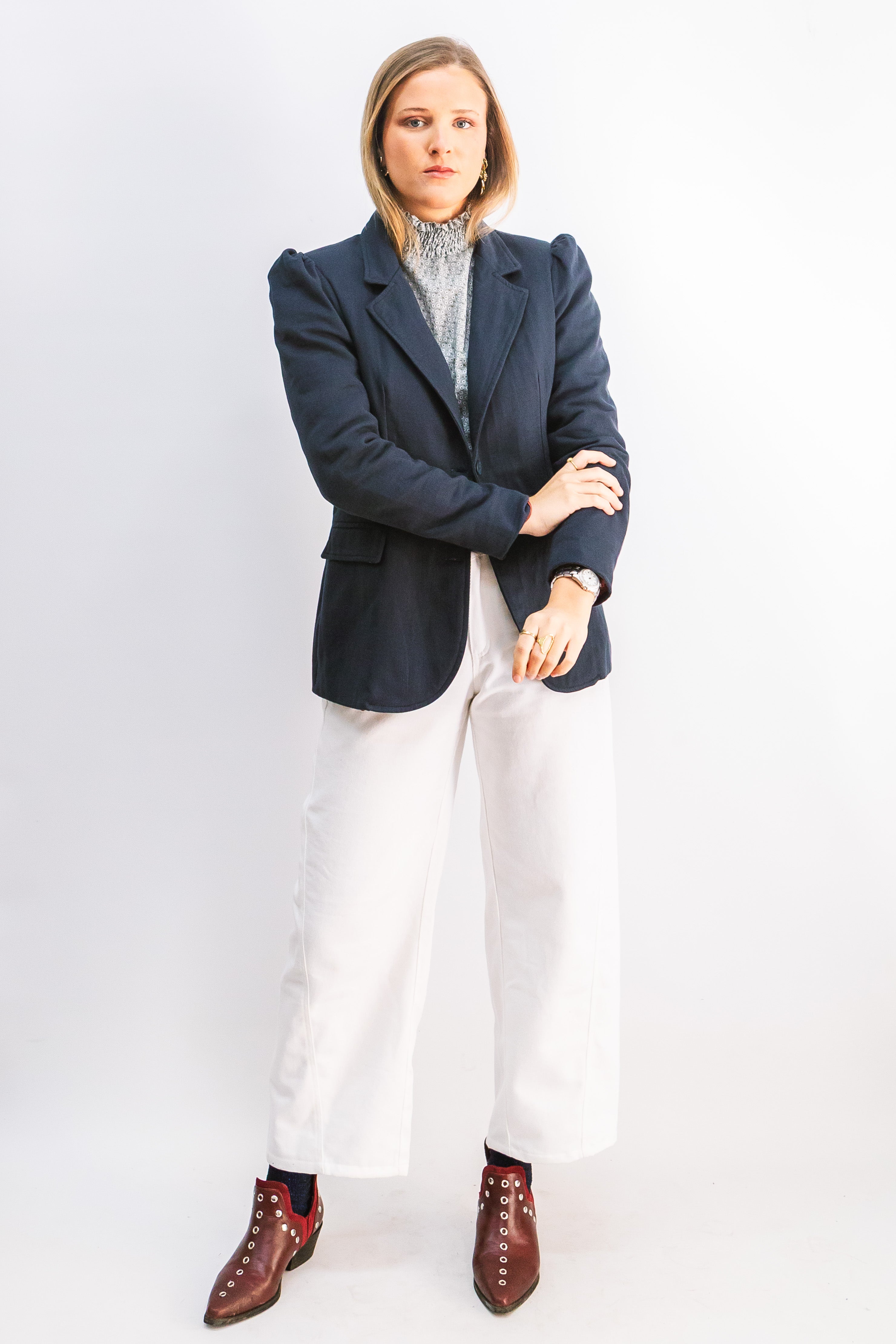 PLAIN BLUE BLAZER