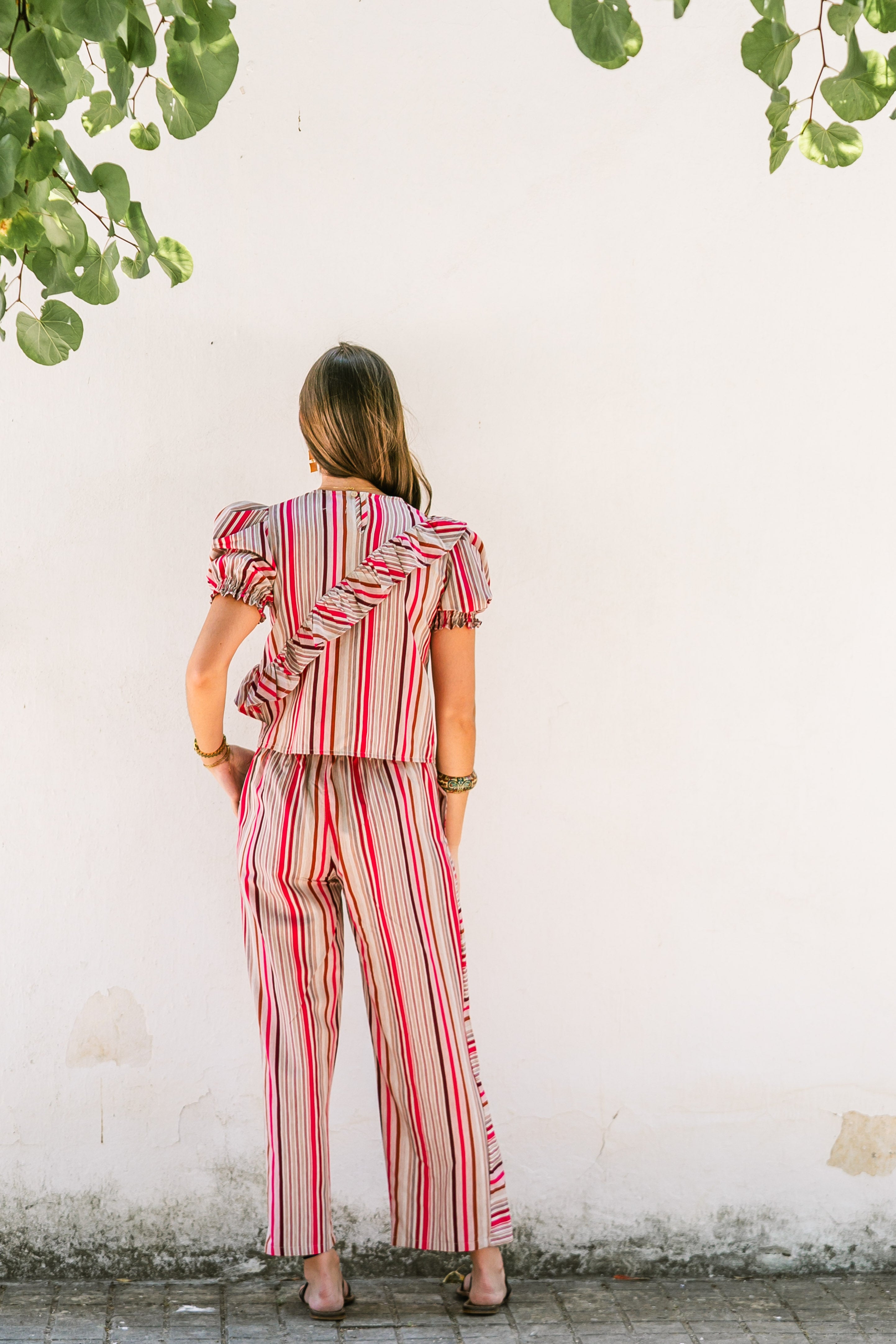 PANTALON RAYAS TUTTI ROSA