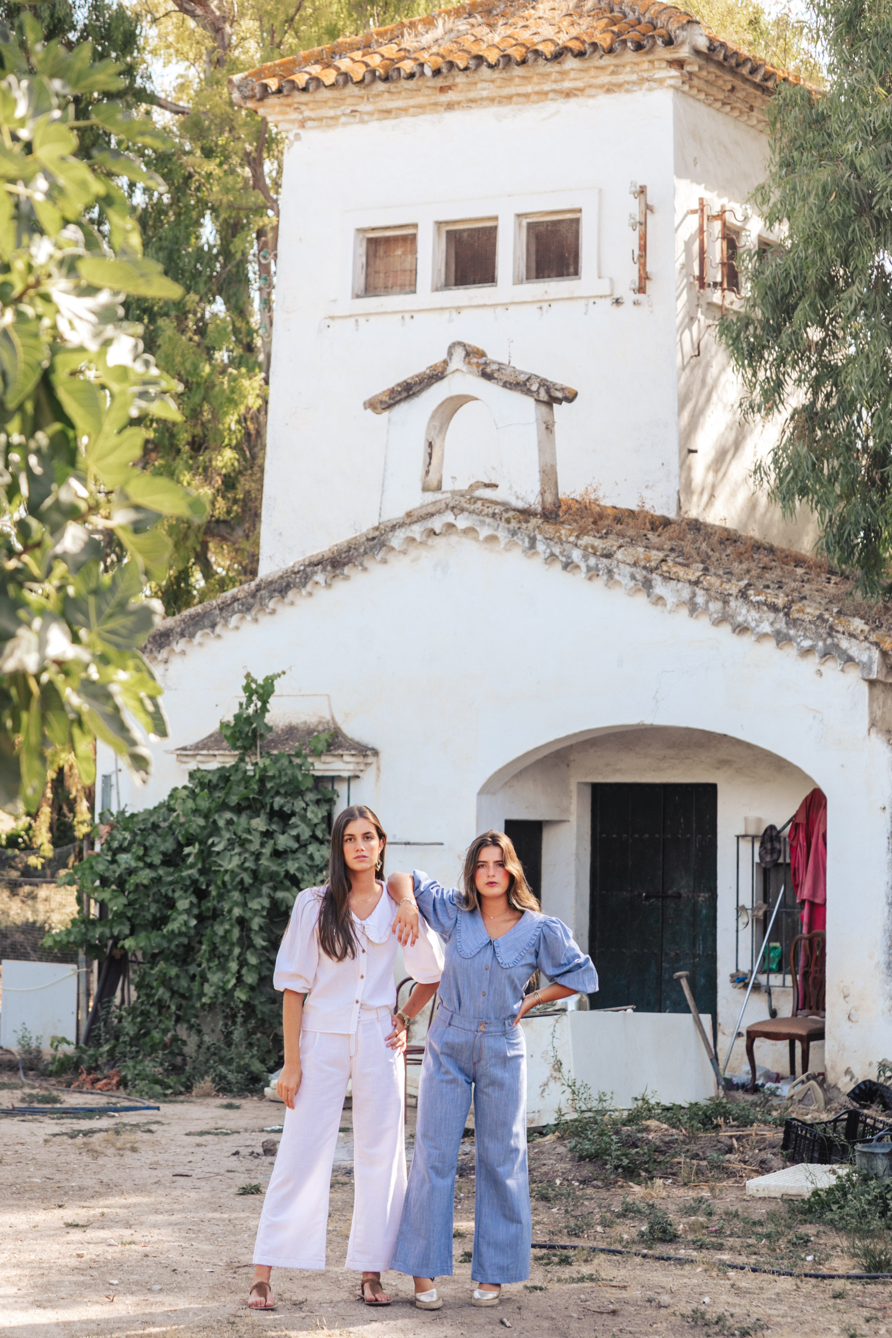 PANTALÓN LINO VAQUERO AZUL