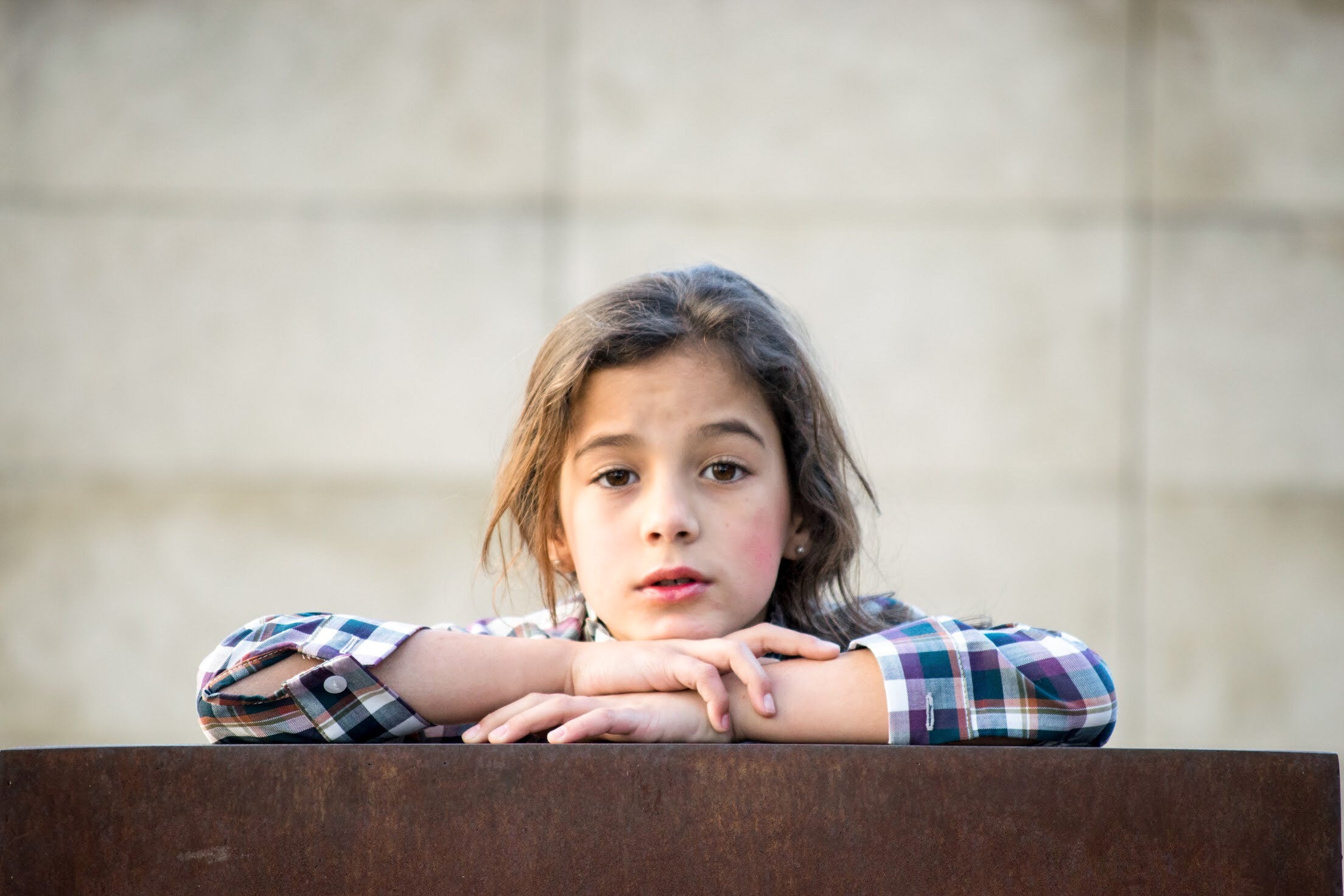 POLERA CUADROS BURDEOS