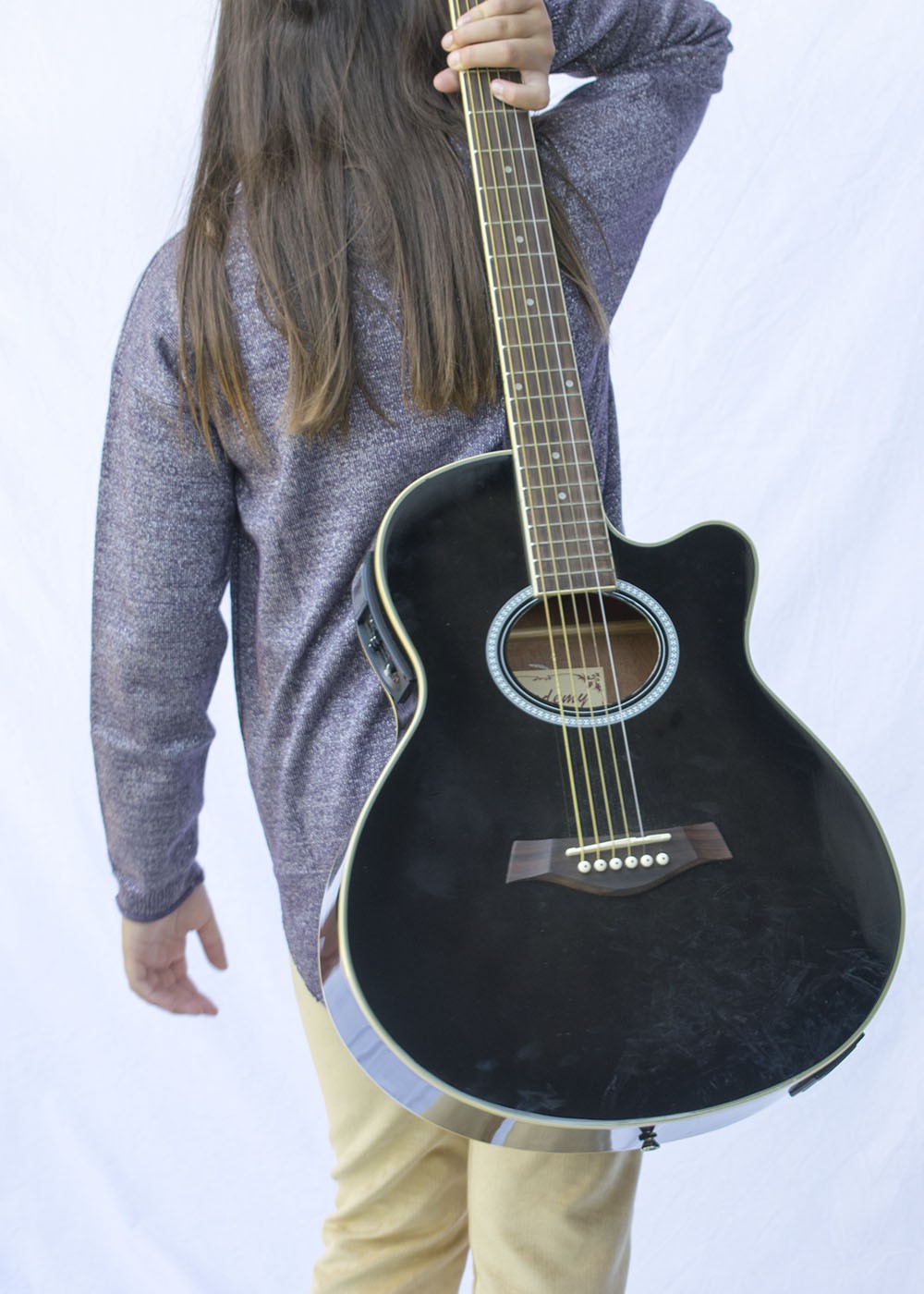 pantalon campana pana rasada mostaza