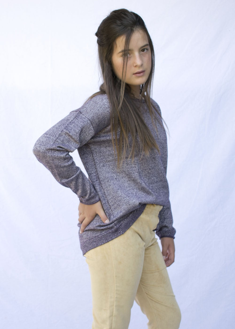 pantalon campana pana rasada mostaza