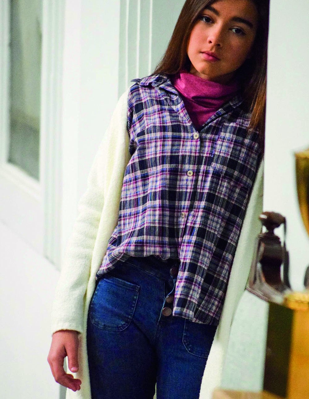 Blusa tartan azul