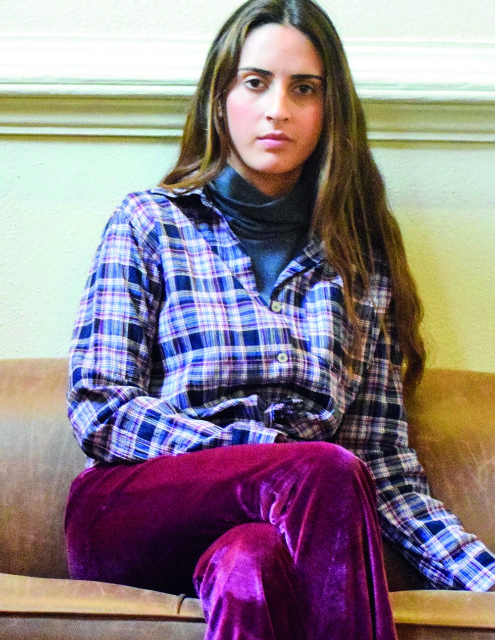 Blusa tartan azul