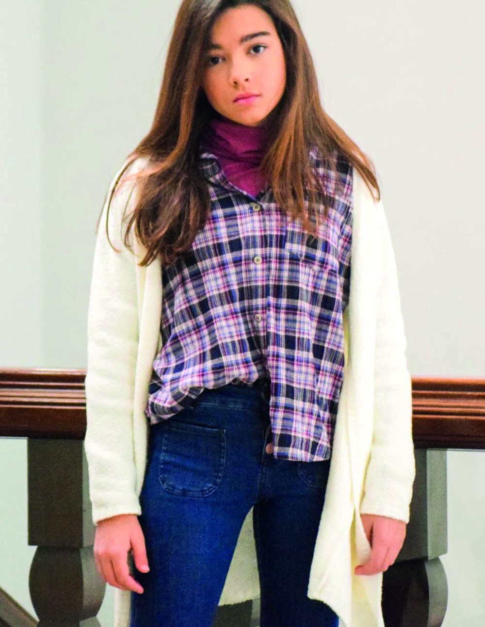 Blusa tartan azul