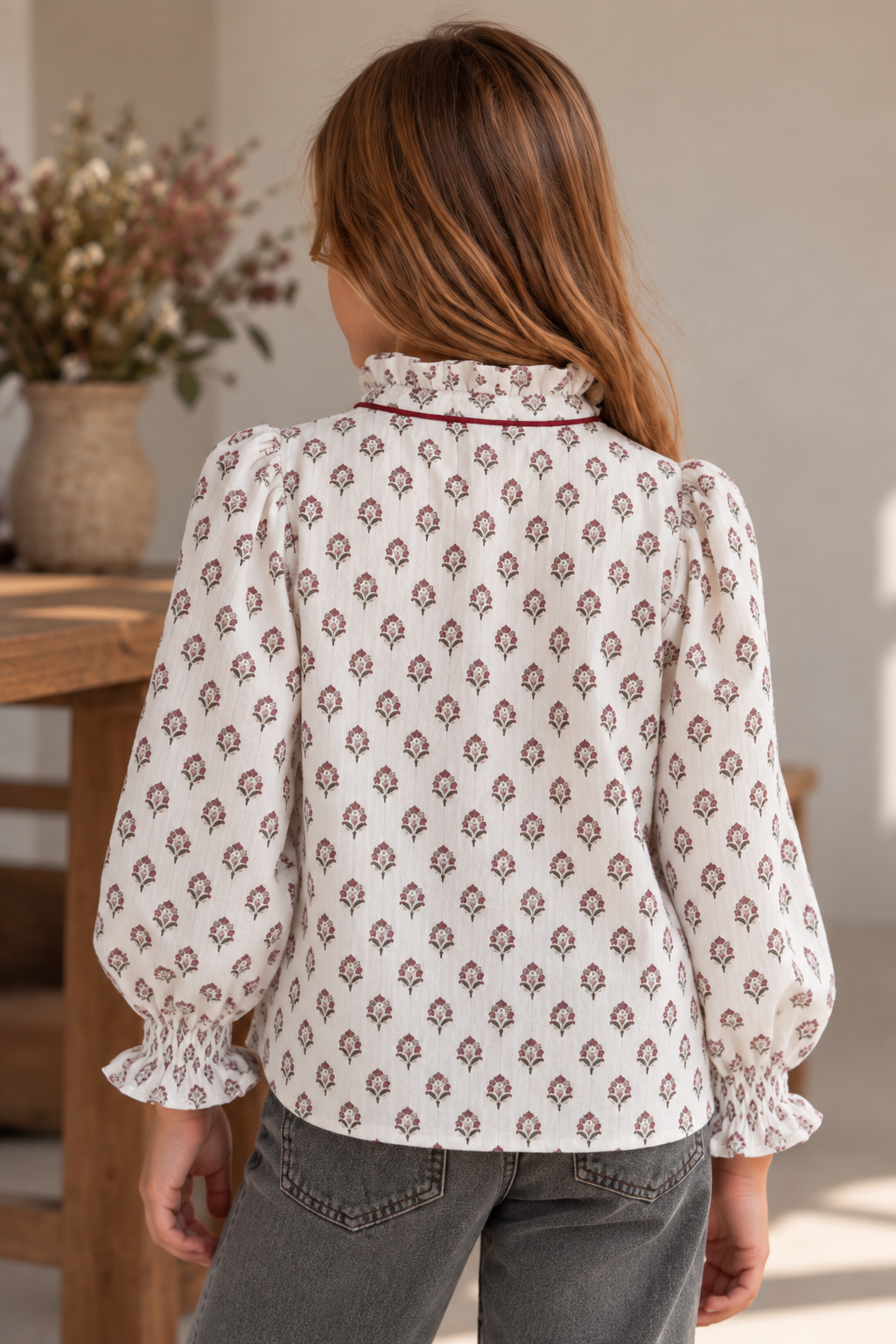 BLUSA MAO MOSAICO ROSA NIÑA
