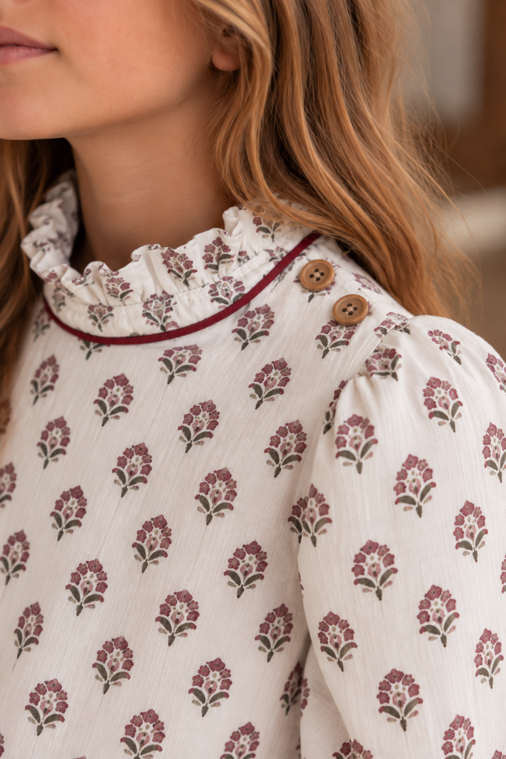 BLUSA MAO MOSAICO ROSA NIÑA