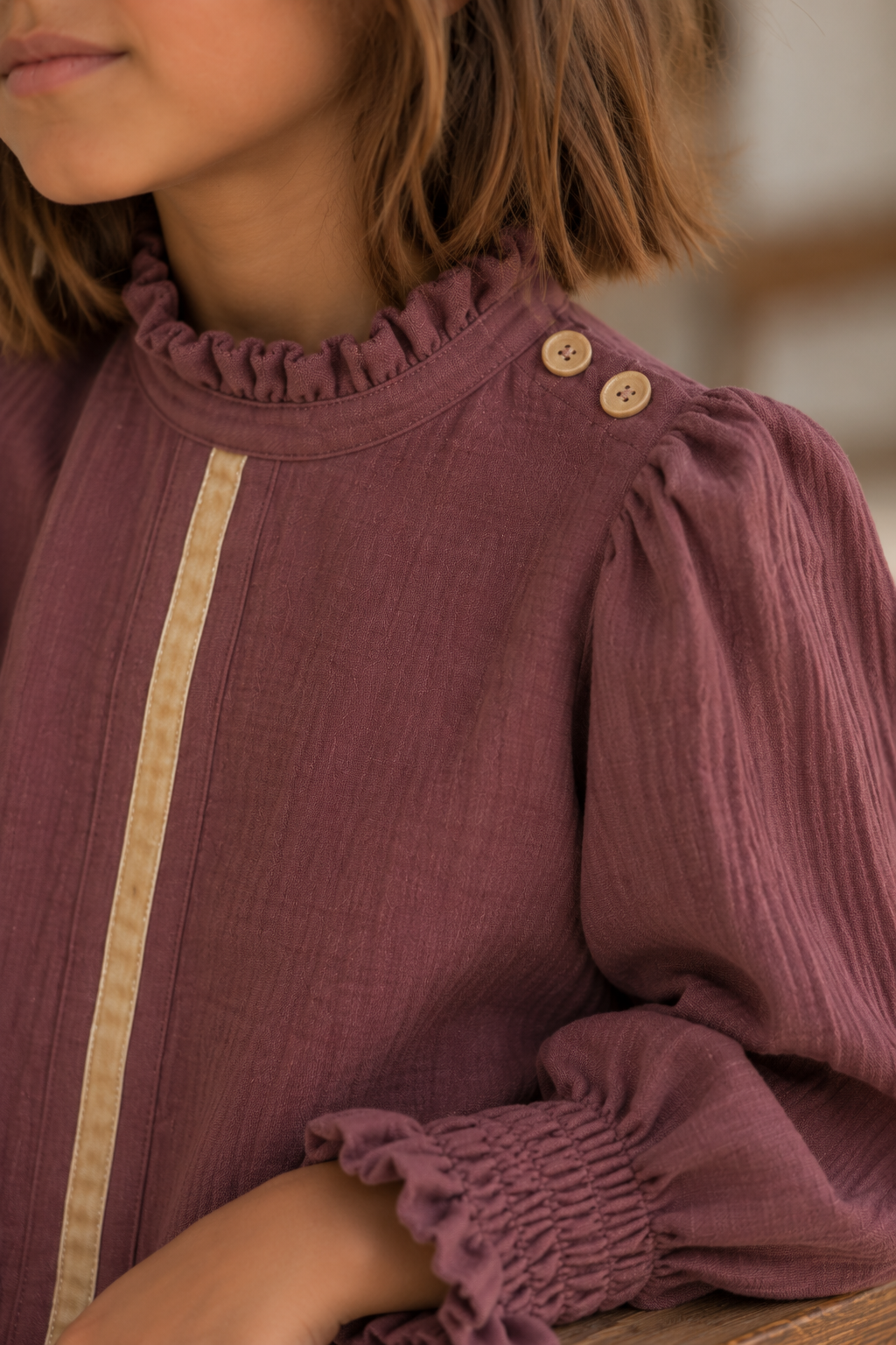 BLUSA MAO LISA NUDE NIÑA