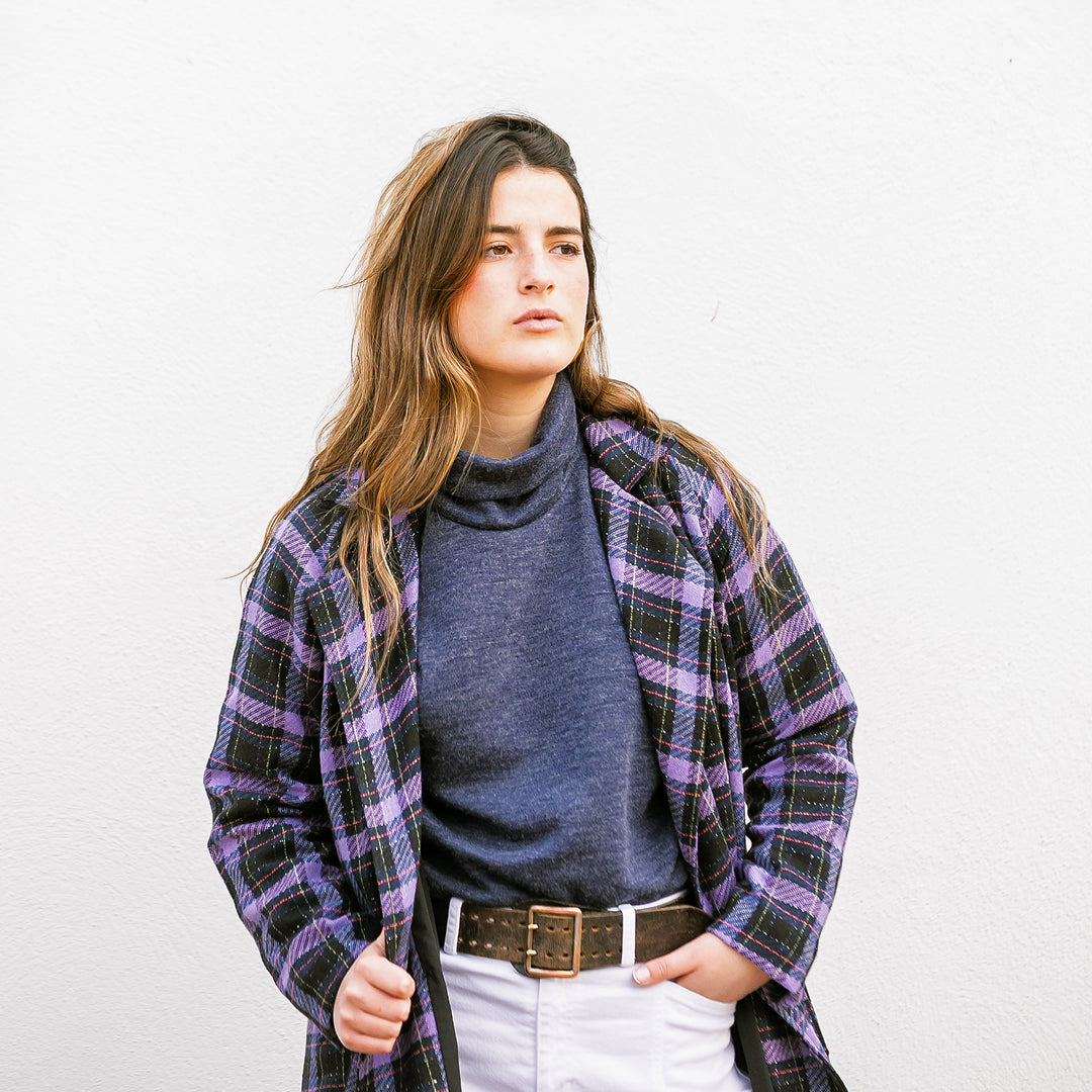 ABRIGO FLÚOR MORADO CHICA/WOMAN