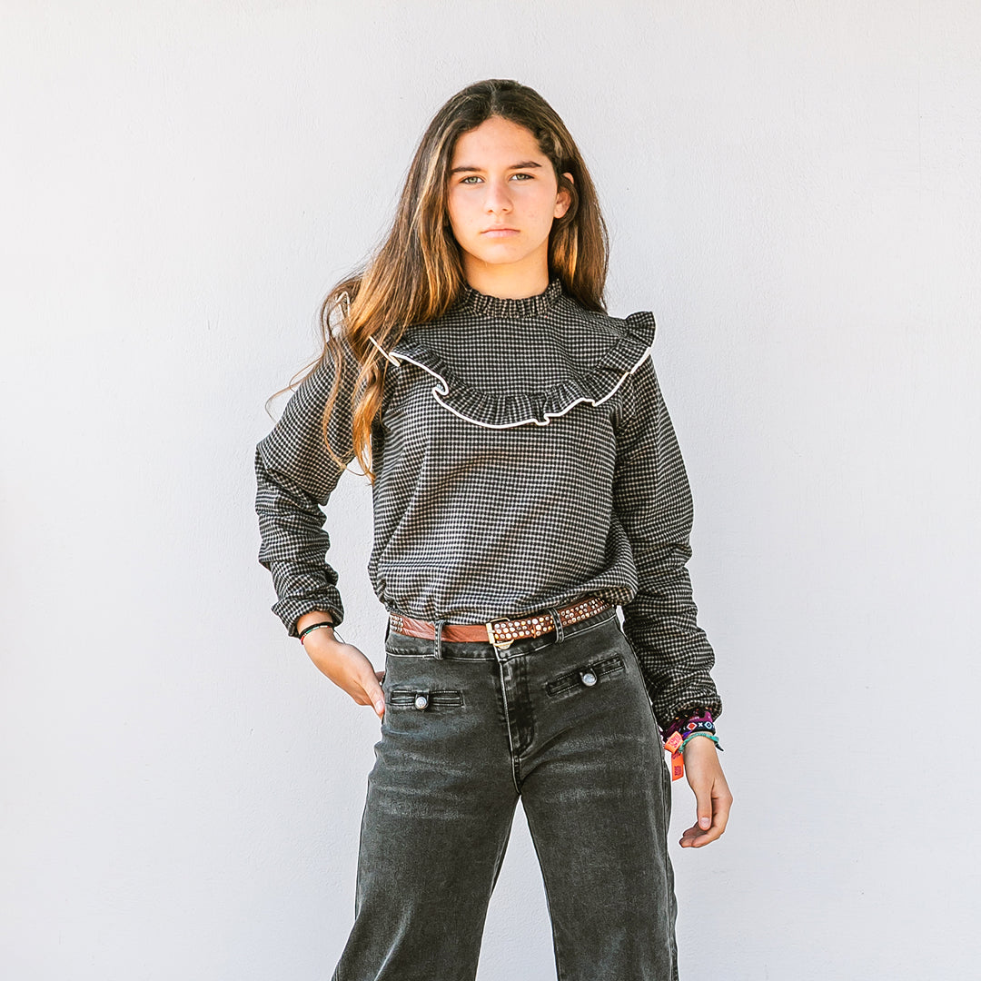 BLUSA NIVOT VICHY MINI NIÑA/TEEN