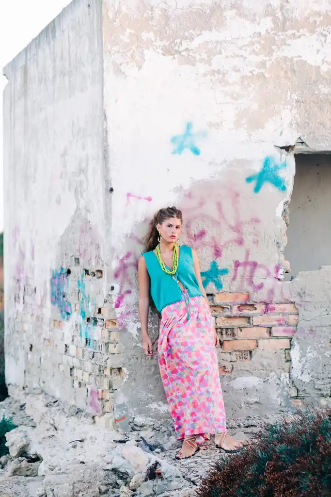 FALDA/VESTIDO ACUARELA ROSA SALITRE