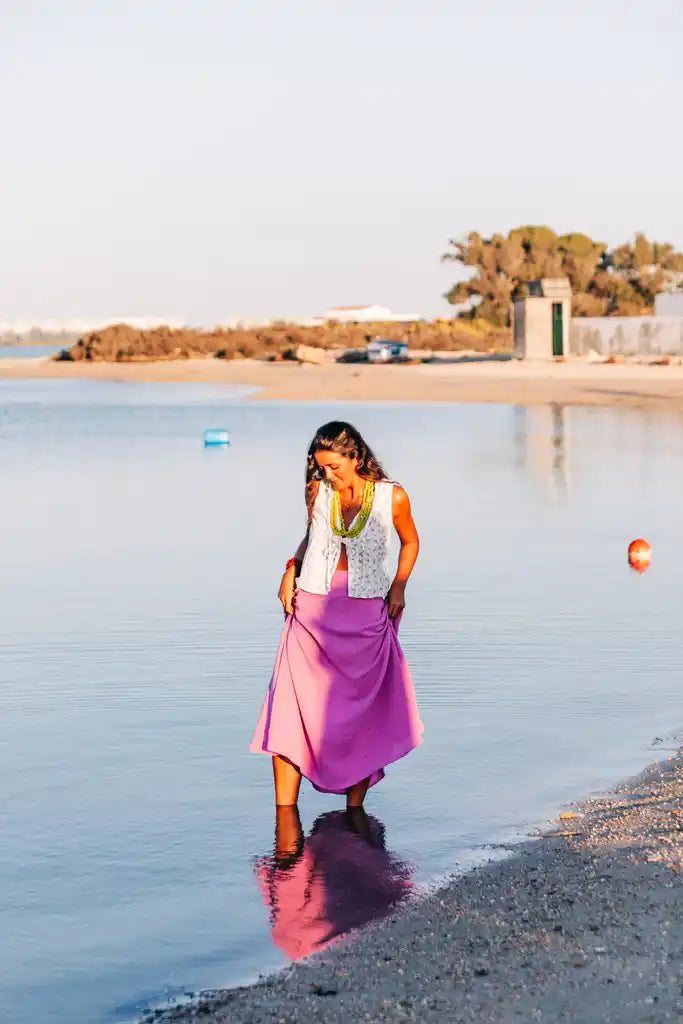 FALDA GASA BAMBULA BUGANVILLA SALITRE
