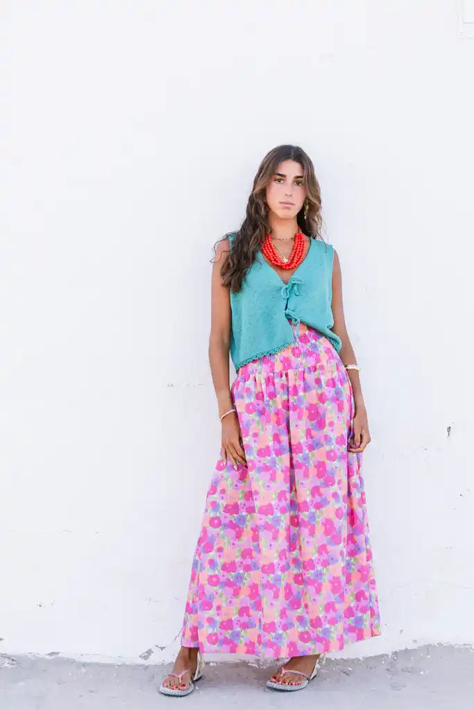 FALDA/VESTIDO ACUARELA ROSA SALITRE
