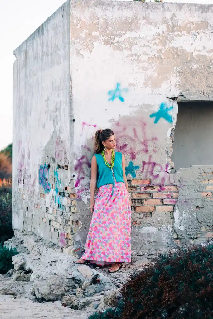 FALDA/VESTIDO ACUARELA ROSA SALITRE