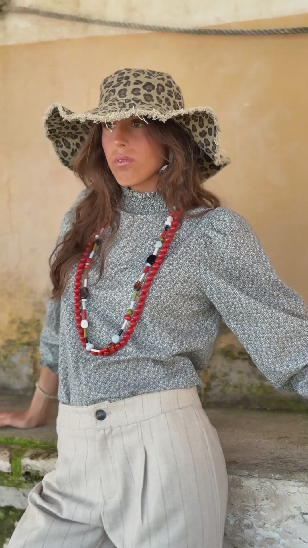 BLUSA FLORES AZULES