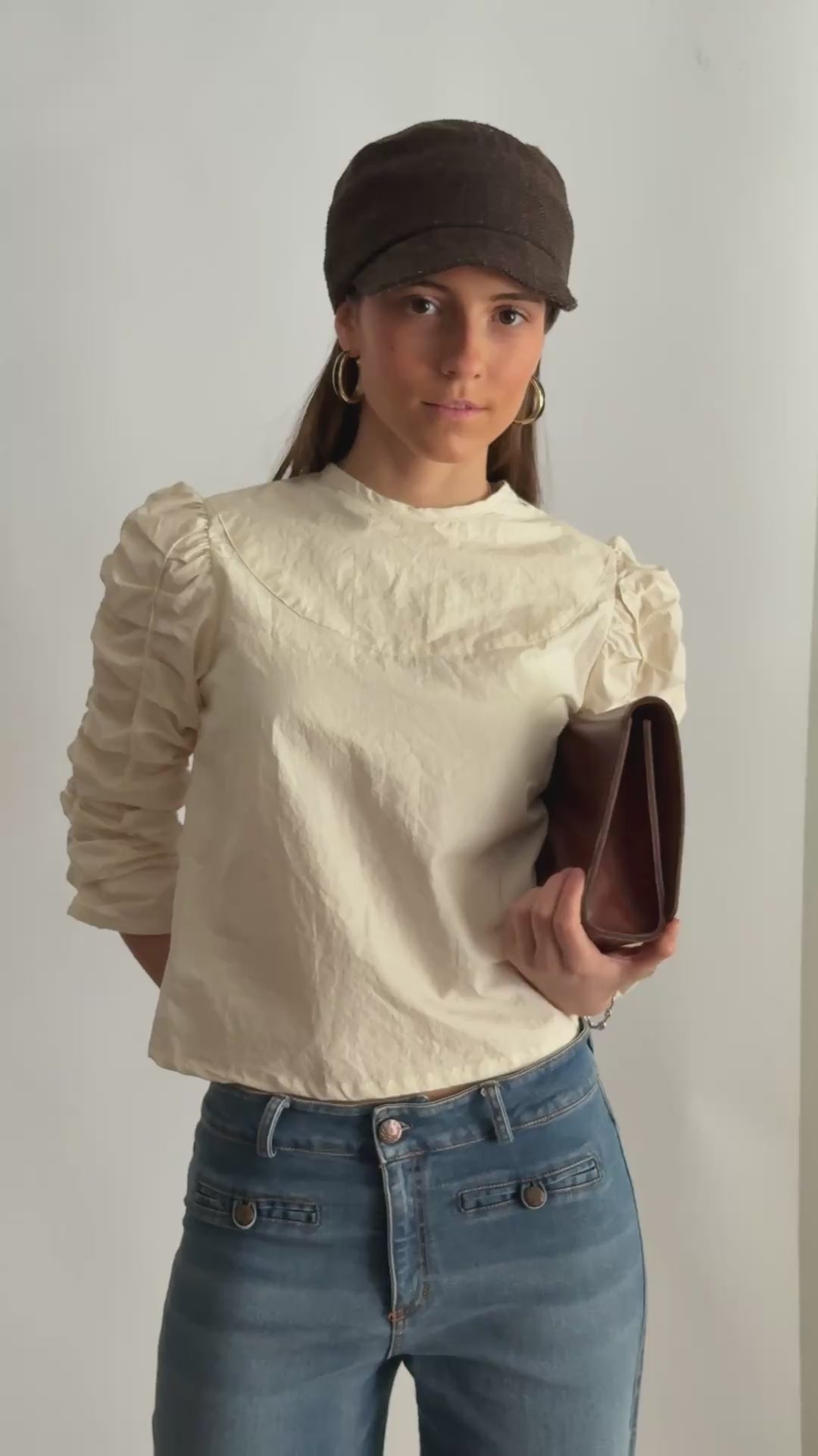 BLUSA PILAR BLANCO ROTO