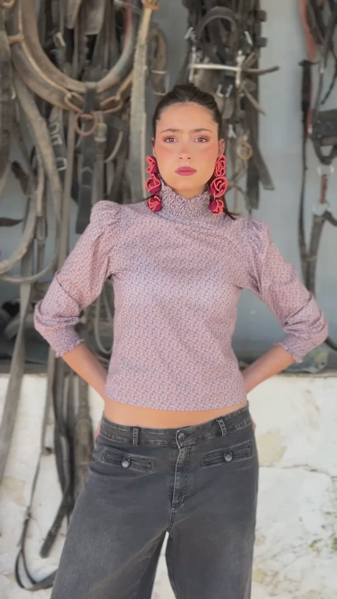 BLUSA FLORES ROSAS