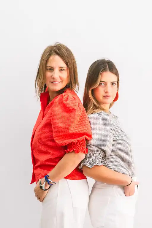 BLUSA JACINTA VICHY ROJO
