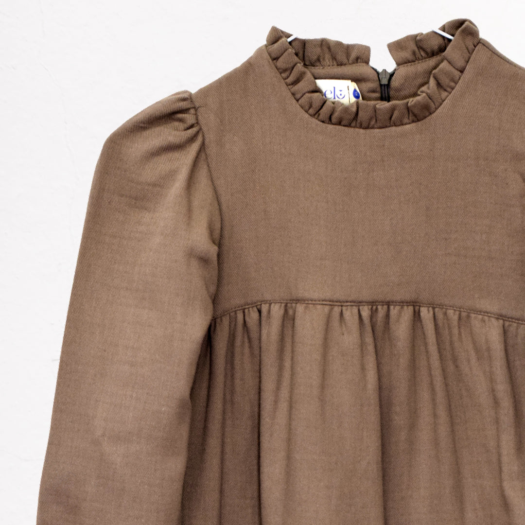 VESTIDO LISO TOPO NIÑA/TEEN