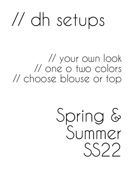Setups Primavera Verano Dimelo Hilando